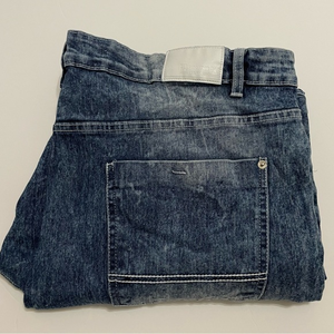 South Pole Skinny Fit Moto Style‎ Zippered Acid Wash Stretch Jeans Size 44